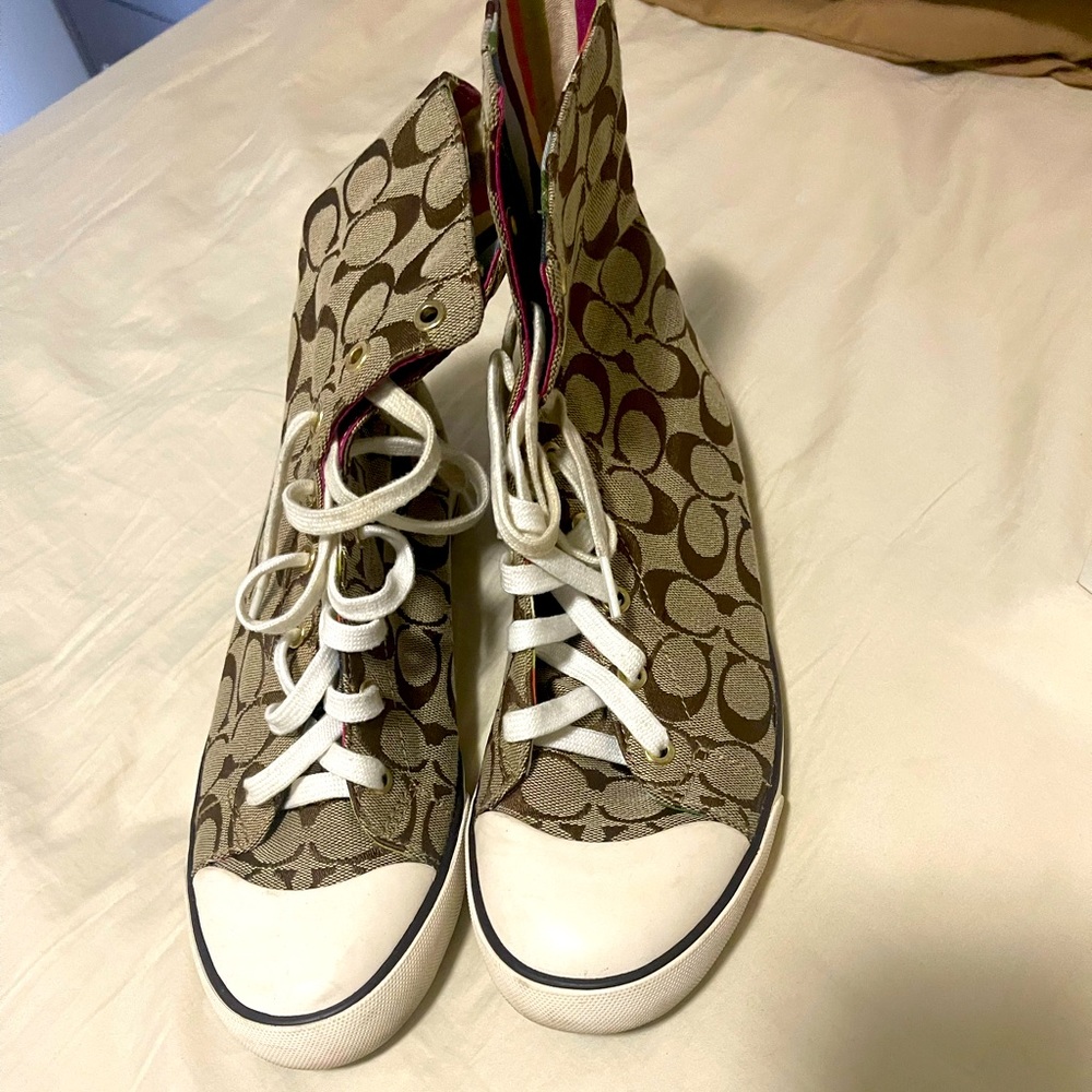 Coach high top shoes